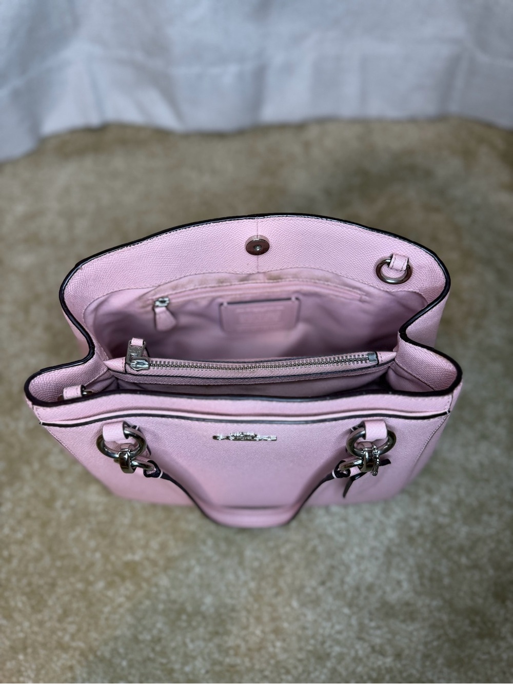 Coach Blush Pink Leather Purse - Picture 5 of 5